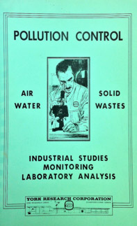 Vintage YORK flyer for pollution control for air water and solid wastes